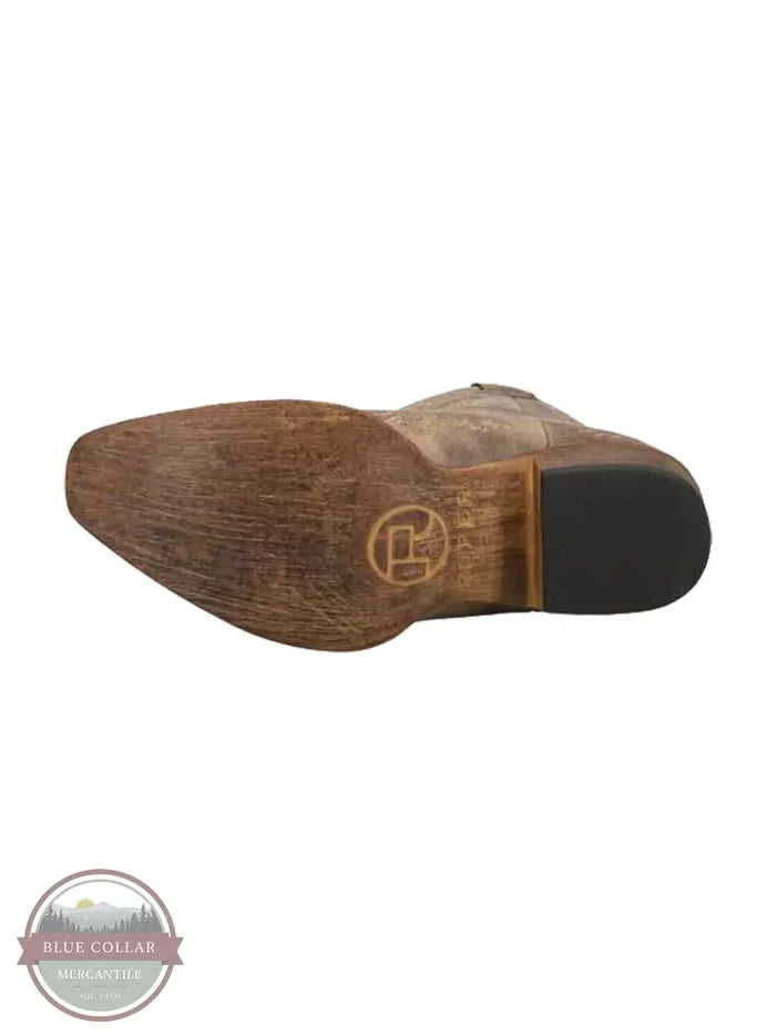 Roper 09-021-1567-2863 BR Riley Scroll Shorty Western Boot Sole View
