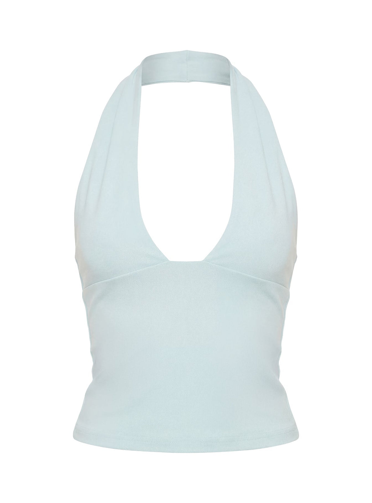 Daily Define Halter Tank Top Blue