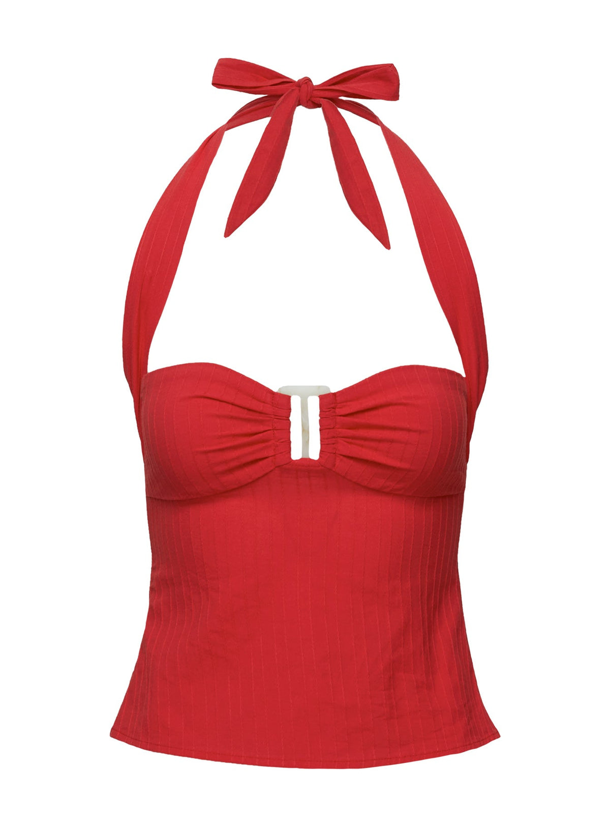 Isabetta Halter Top Red