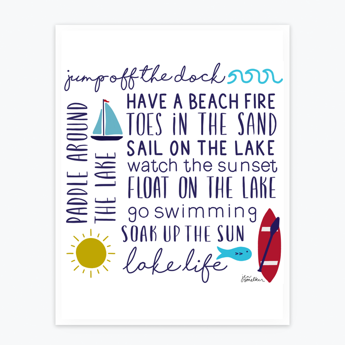 Art Print - Lake Life