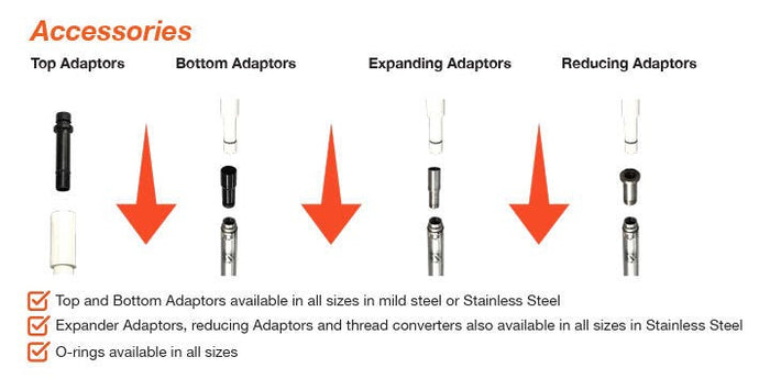Ashirvad 80mm Standard Mild Steel top column pipe adaptor