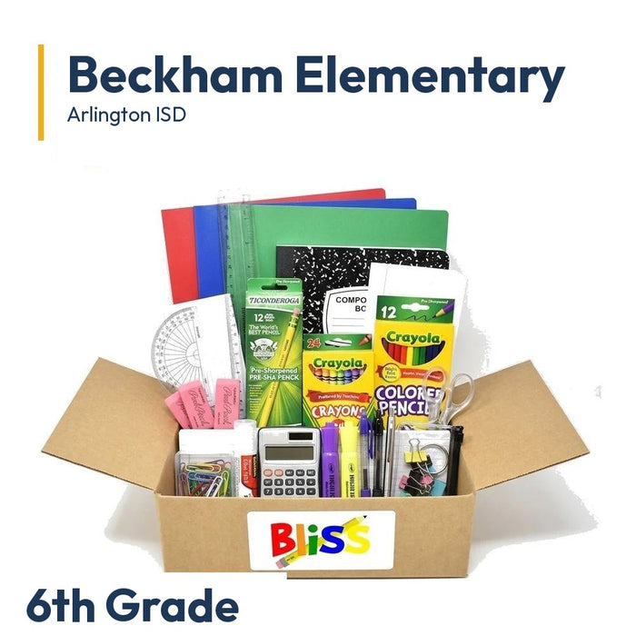 Beckham Elementary 6th Grade School Supply Kit