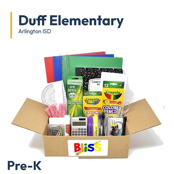 Duff Elementary Pre-K School Supply Kit