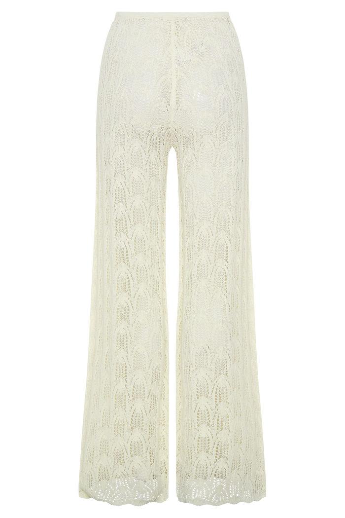 Glinda Crochet Pants - Ivory
