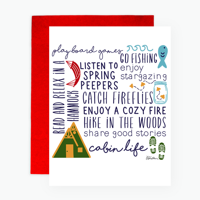 Greeting Card - Cabin Life