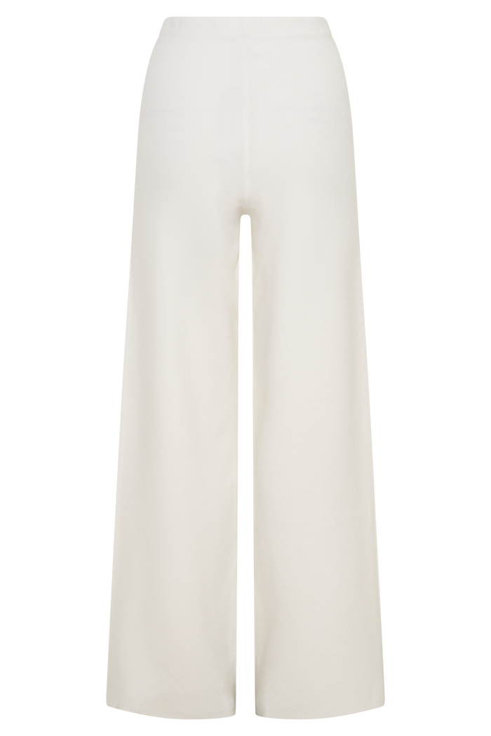 Kerrymae Straight Leg Knit Pants - Off White