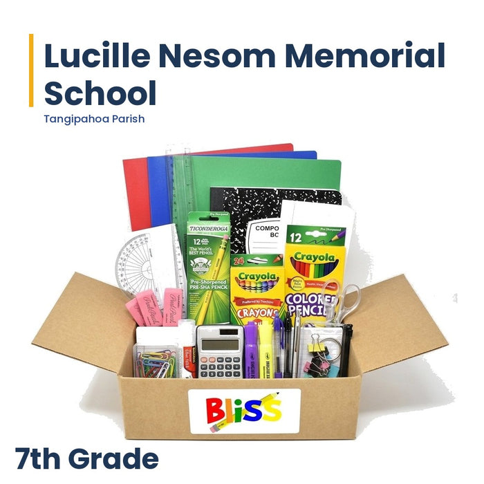 Lucille Nesom Memorial School 7th Grade School Supply Kit