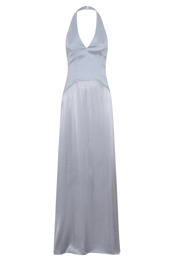 Maura Taffeta And Satin Maxi Dress - Cornflower Blue