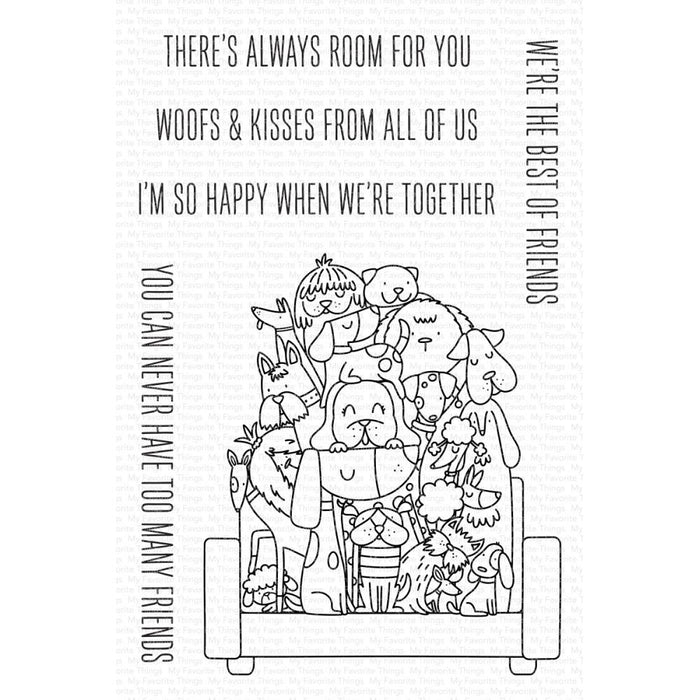 My Favorite Things - Clear Stamps 4"X6" - Best Dog Friends. Available at Embellish Away located in Bowmanville Ontario Canada.