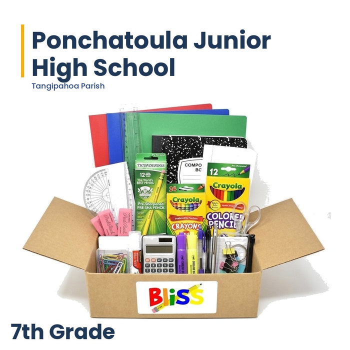 Ponchatoula Junior High School 7th Grade School Supply Kit