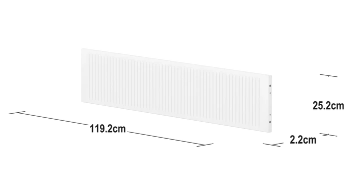 Safety Rail, 1/2, White SAFETYRAIL safety-rail-front-for-slide-w-grooves-f-wht-1-2-200-cm flexa-com.myshopify.com