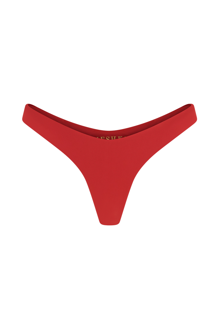 Tyler Cheeky Bikini Bottom - Red
