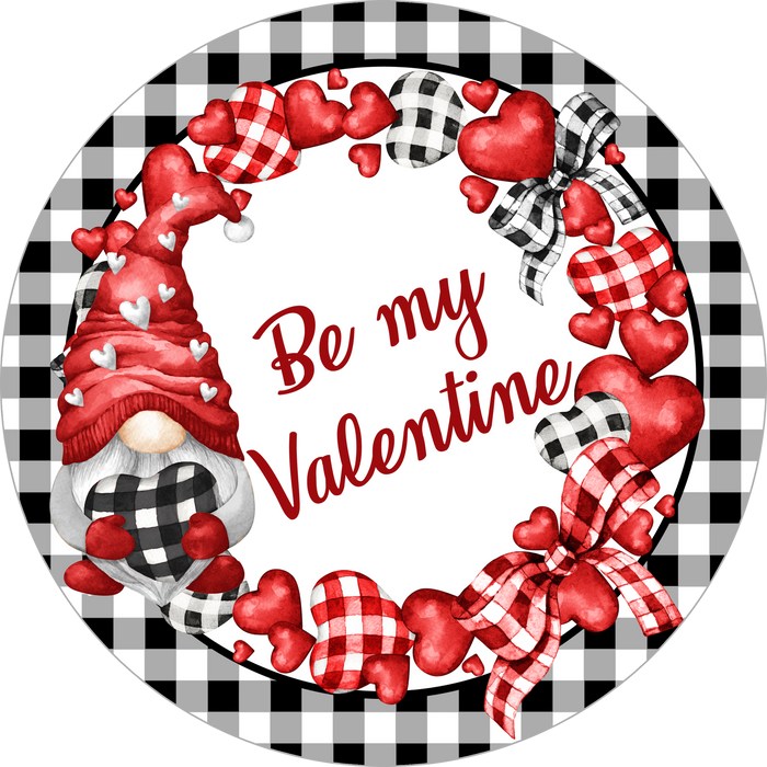 Valentine Sign, Be My Valentine Sign, Wreath Attachment