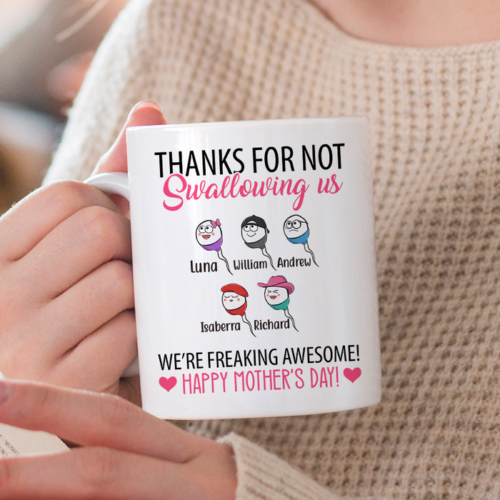 We're Awesome - Personality Customized Mug - Gift For Mother Mom Mother's Day Gift