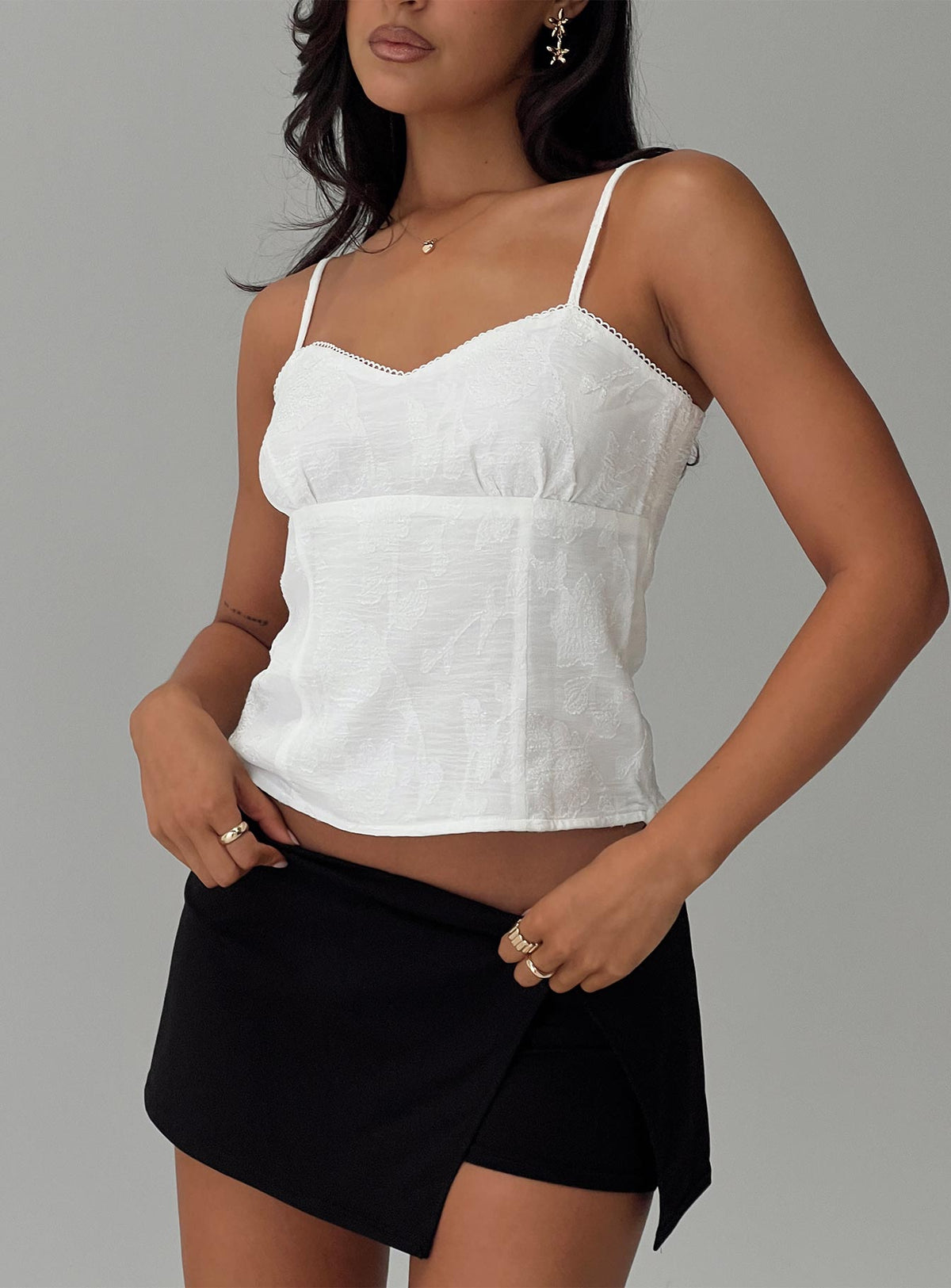 Idolized Top White