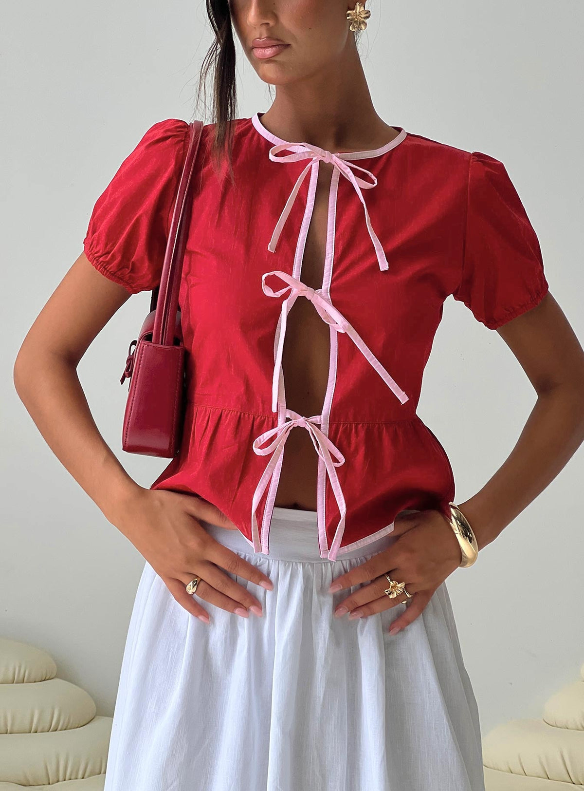 Ryota Blouse Red/pink