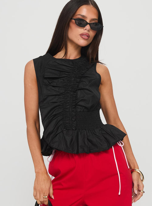 The Clique Top Black