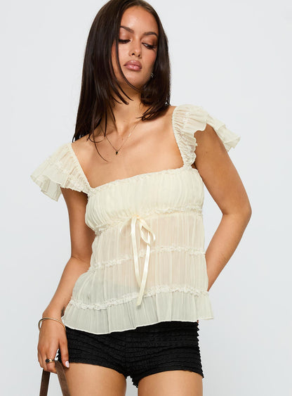 Brighter Than Stars Tiered Top Cream