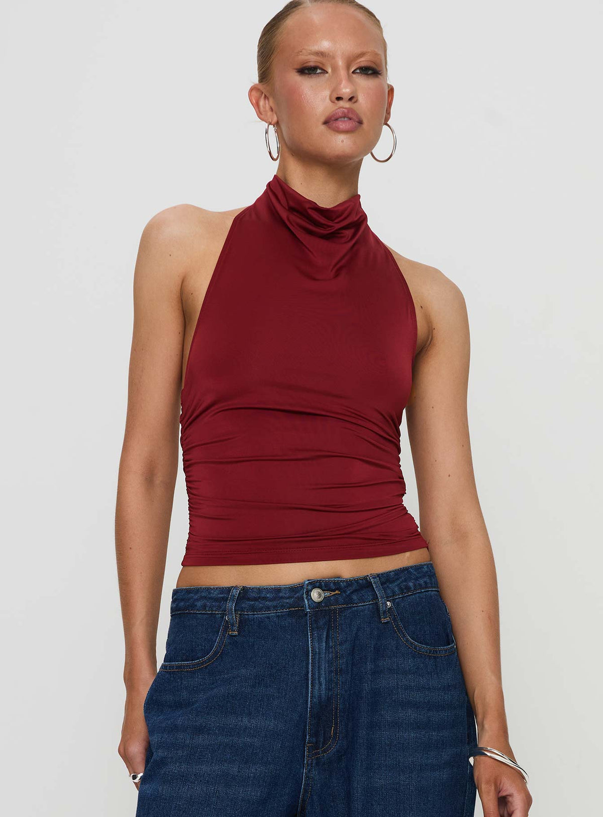 Giggle Top Burgundy