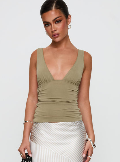 Sublime Ruched Top Green