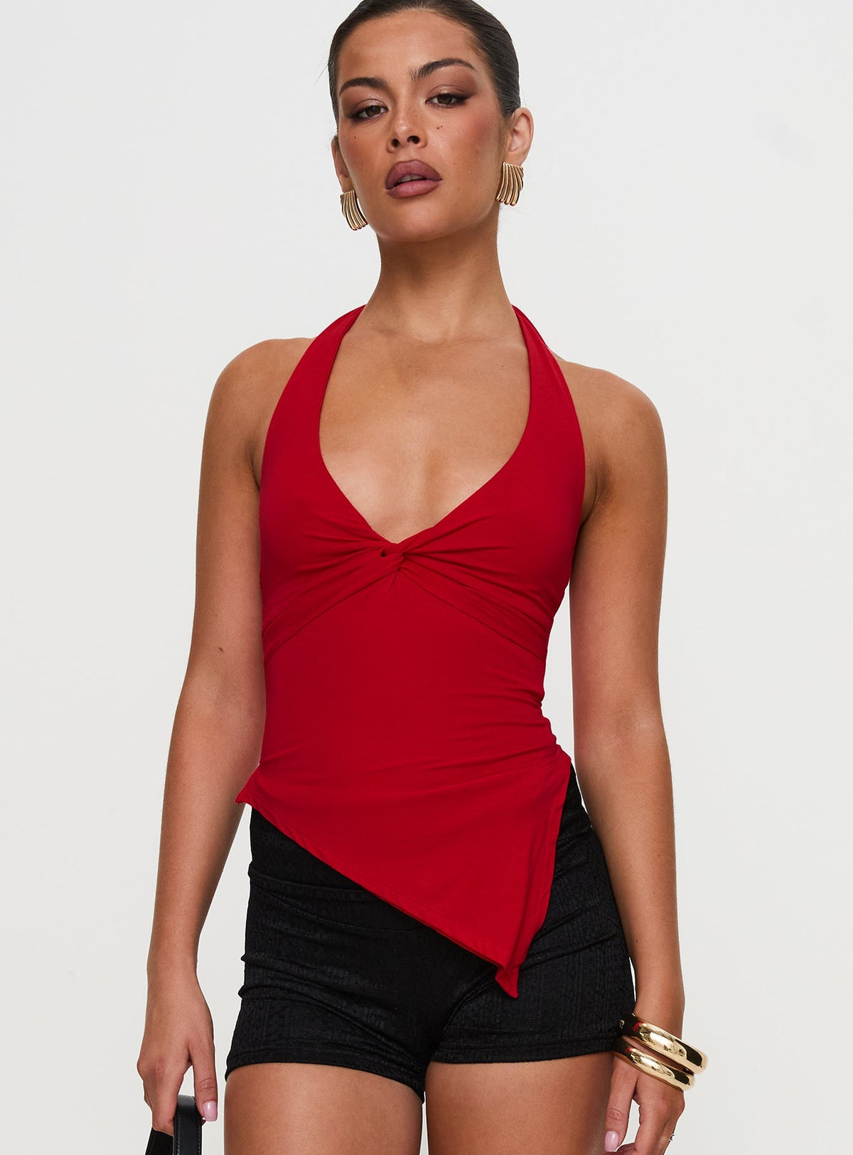 Chilli Halter Top Red