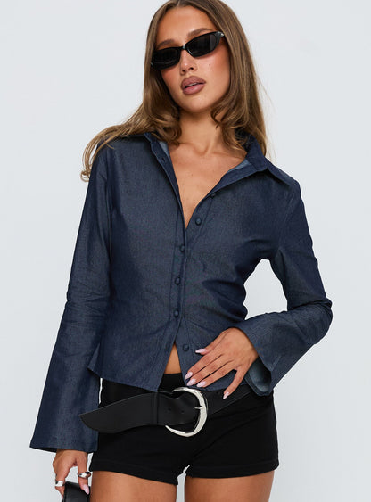 Anni Shirt Blue Denim