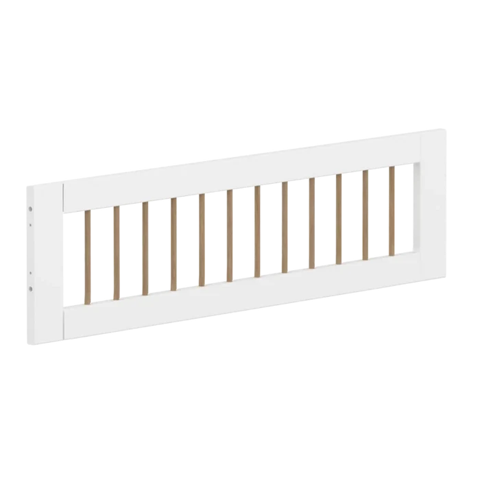 1/2 Safety Rail, White/Oak FLEXA SAFETYRAIL safety-rail-front-for-slide-w-oak-crossbars-f-wht-1-2-200cm   200 flexa-com.myshopify.com
