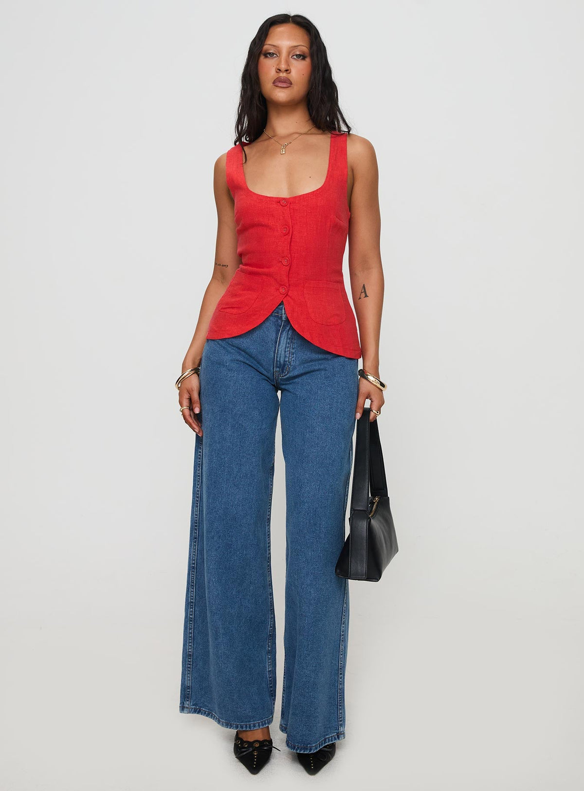 Spirito Vest Top Red