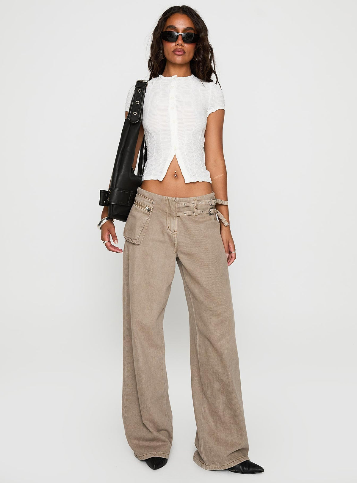 Suzu Textured Top White
