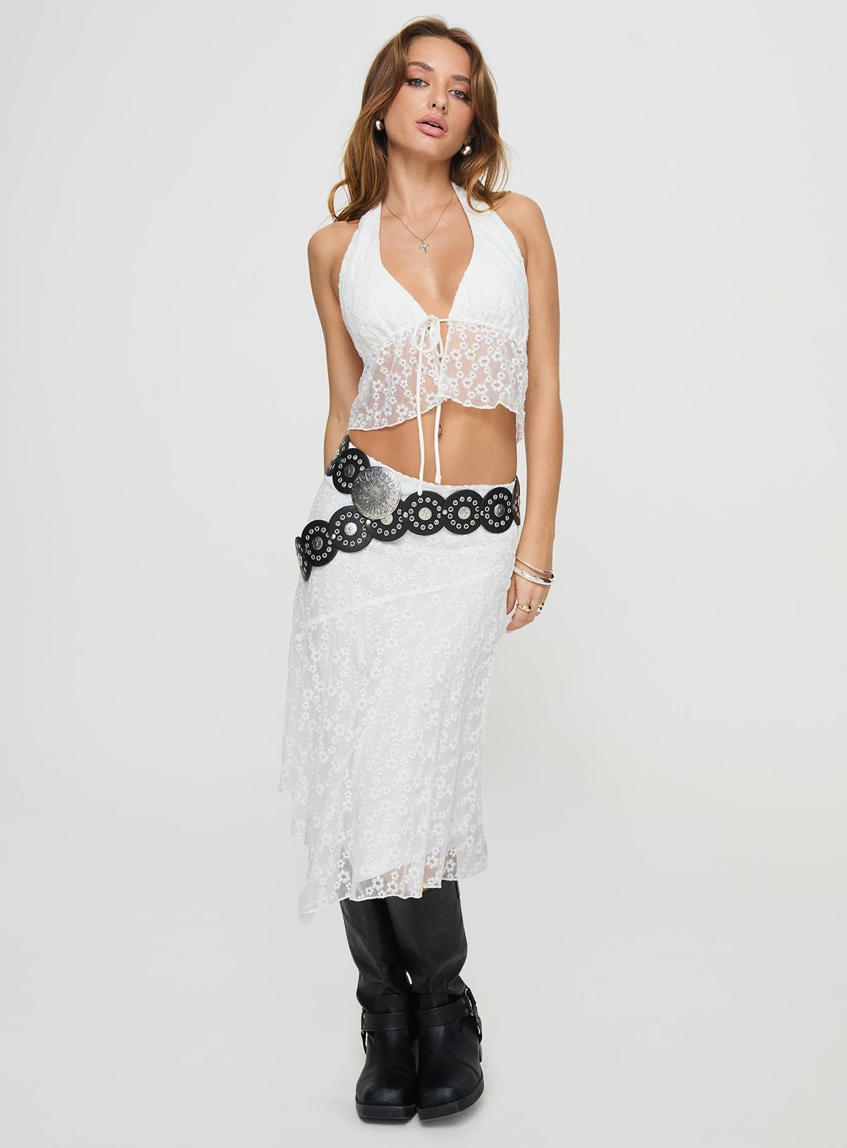 Larina Lace Set White