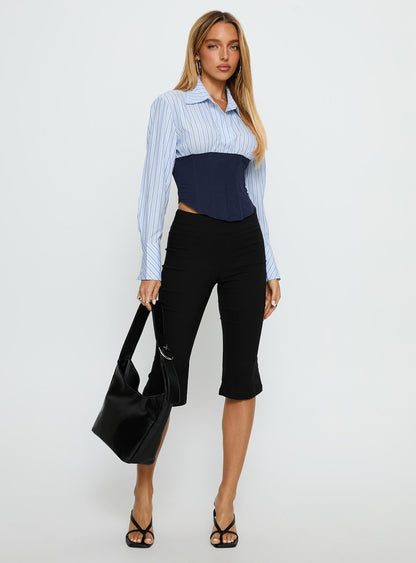 Darvell Corset Shirt Blue