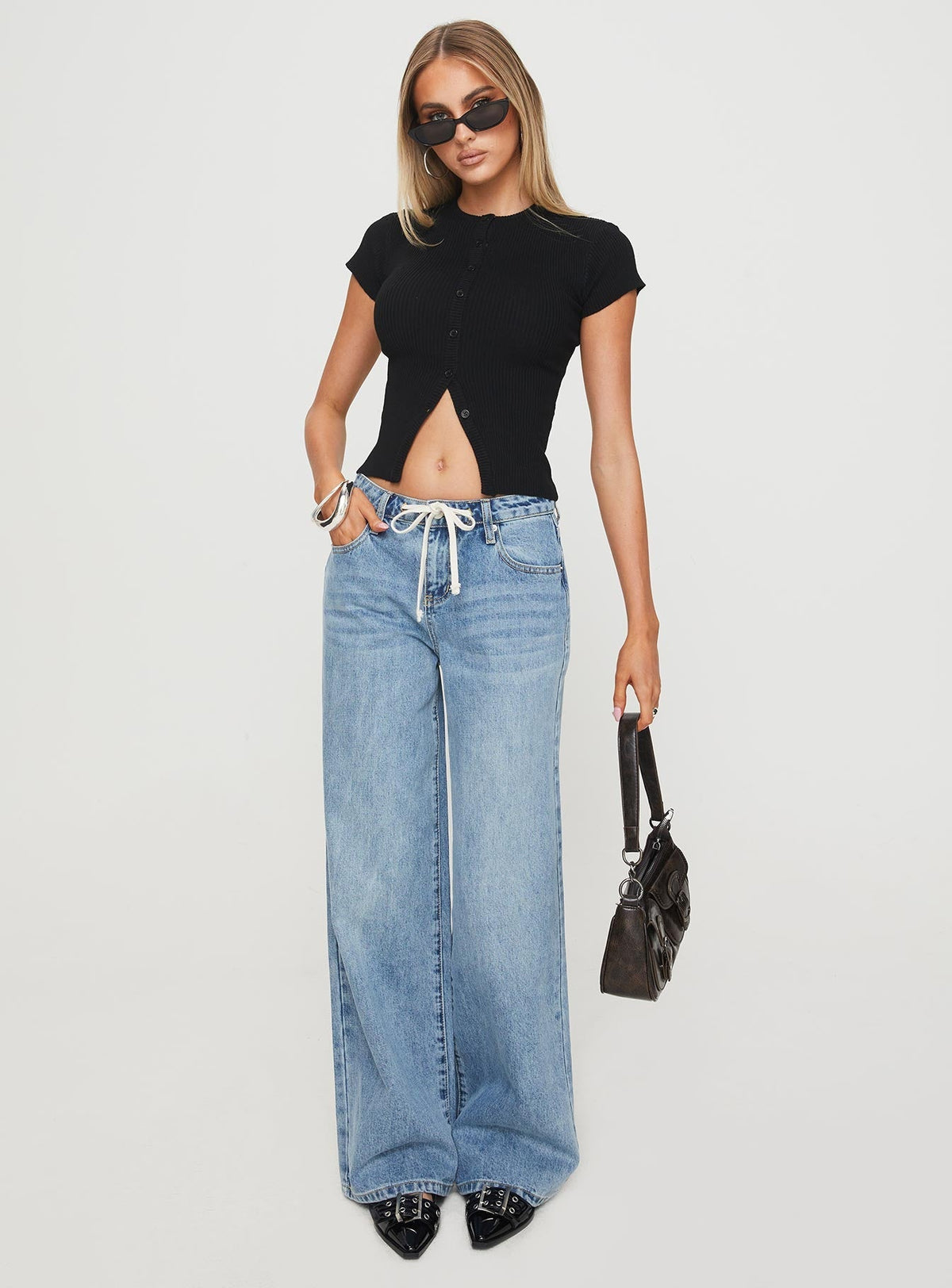 Suzu Knit Top Black