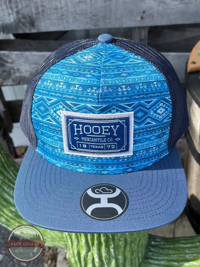 Hooey 2202T Doc Snapback Cap Blue Front View