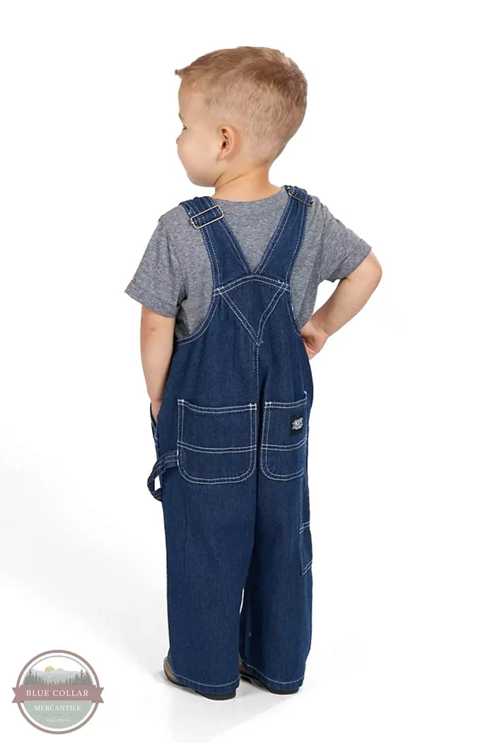 Key 224.45 Toddler Bib Overalls in Denim Back View