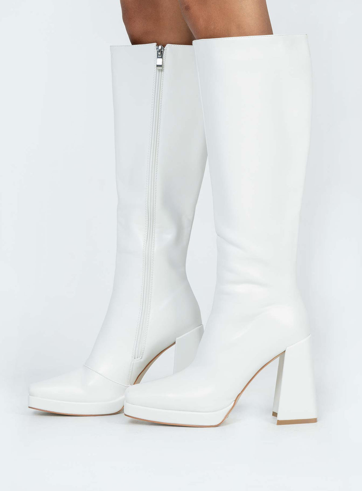 Montgomery Boots Matte White