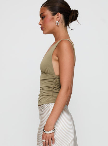 Sublime Ruched Top Green