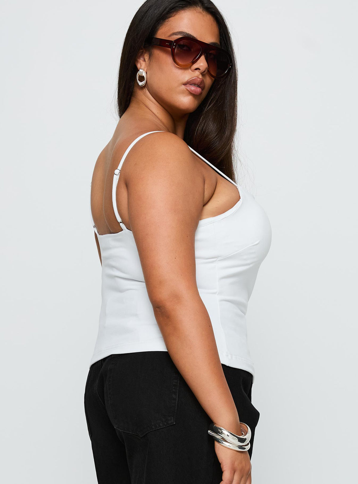 Evanda Top White Curve