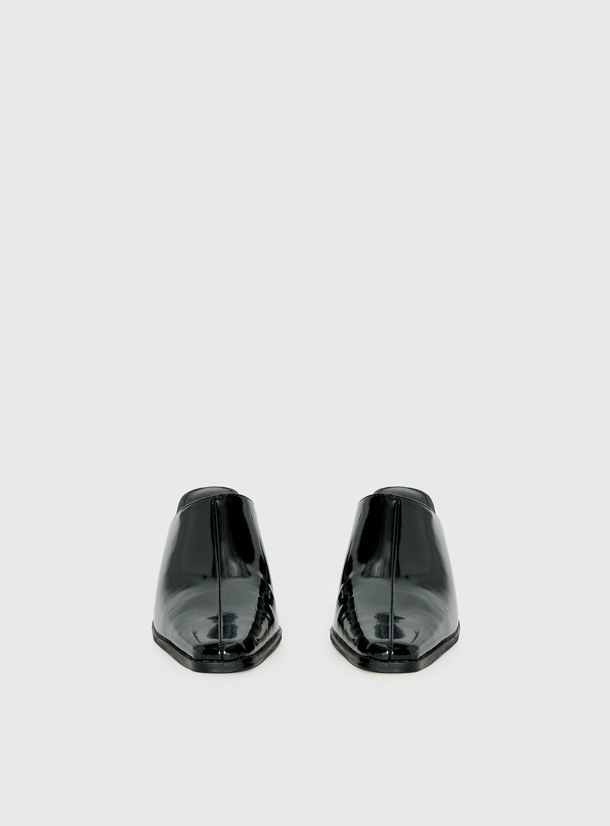 Hania Slip On Closed Toe Heels Black