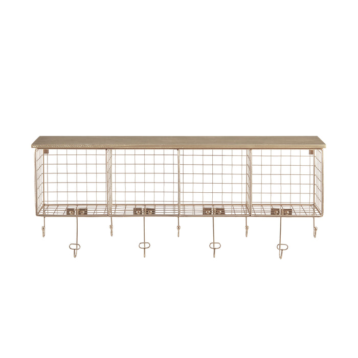 4 Cubby Wall Shelf
