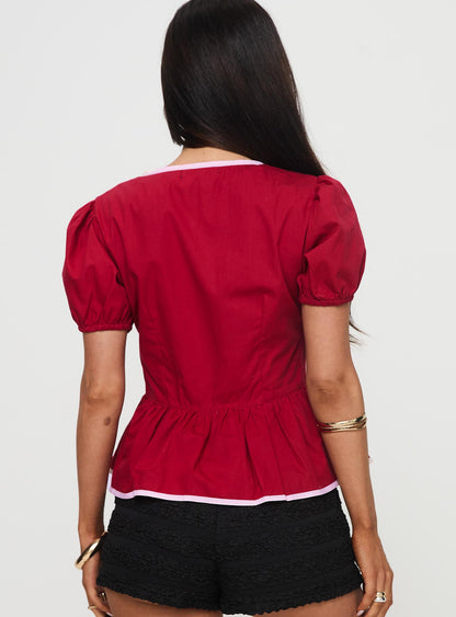 Ryota Blouse Red/pink