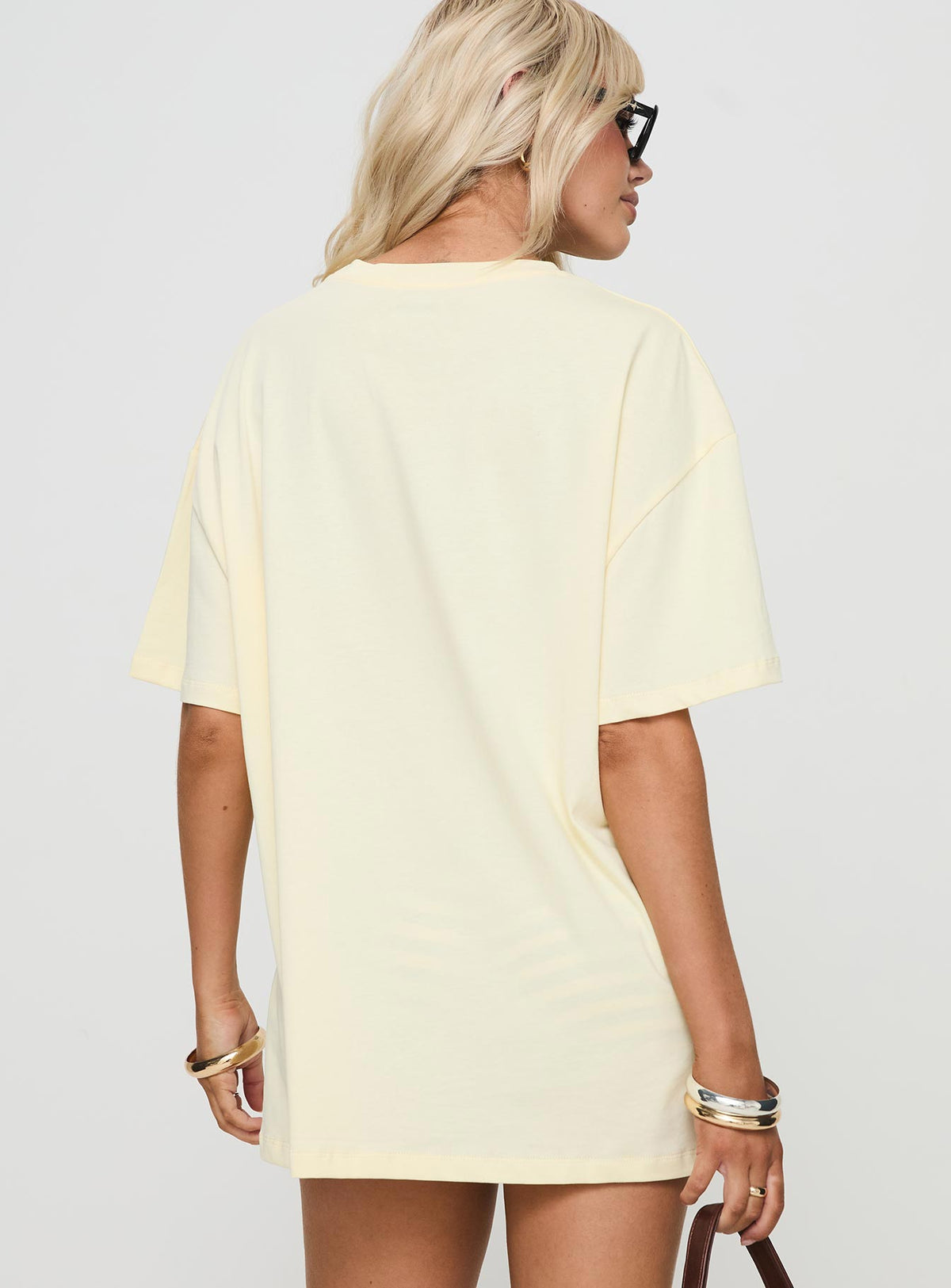 Hotel Hawaii Oversized Tee Yellow