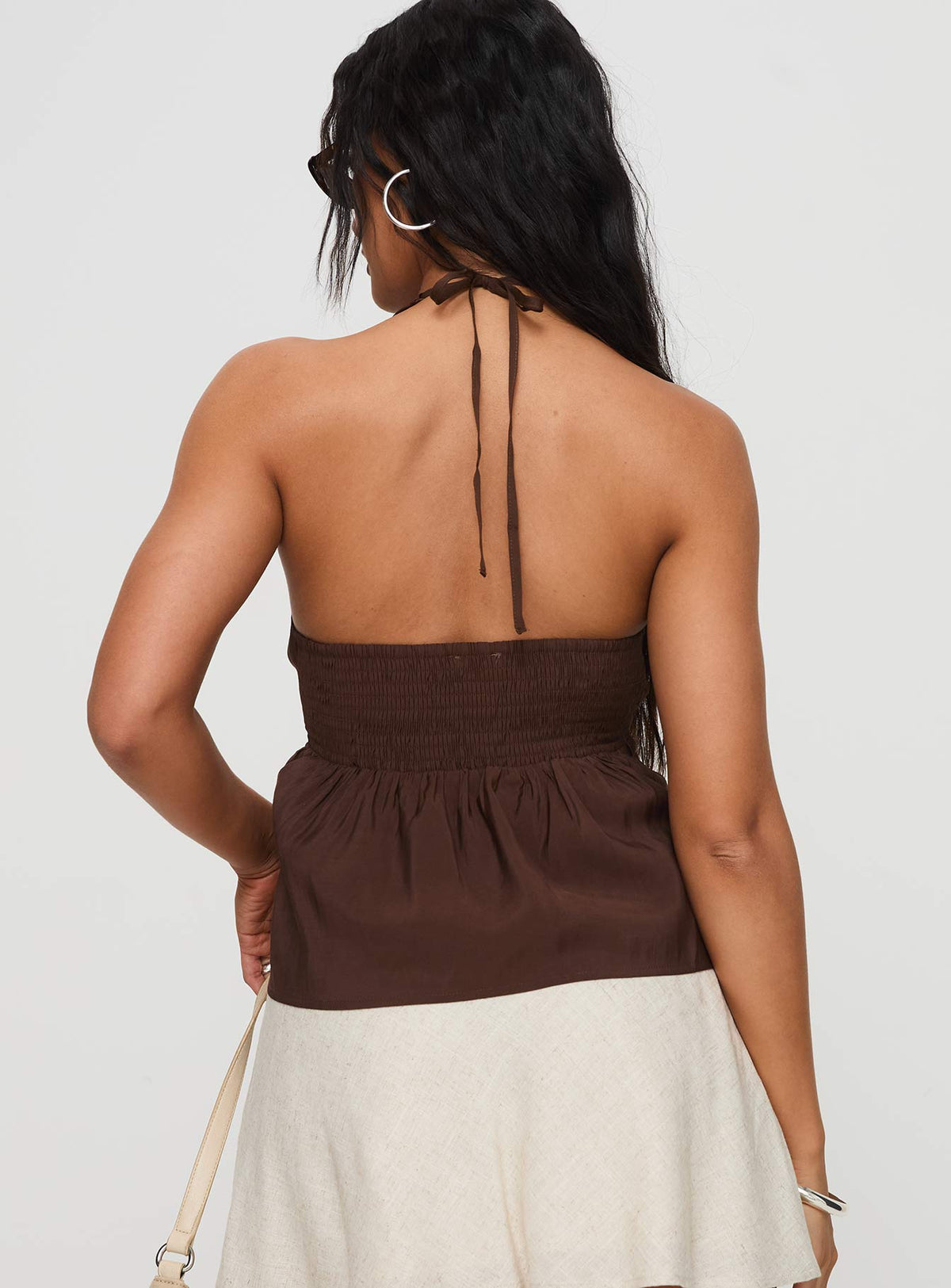 Gadot Halter Top Brown