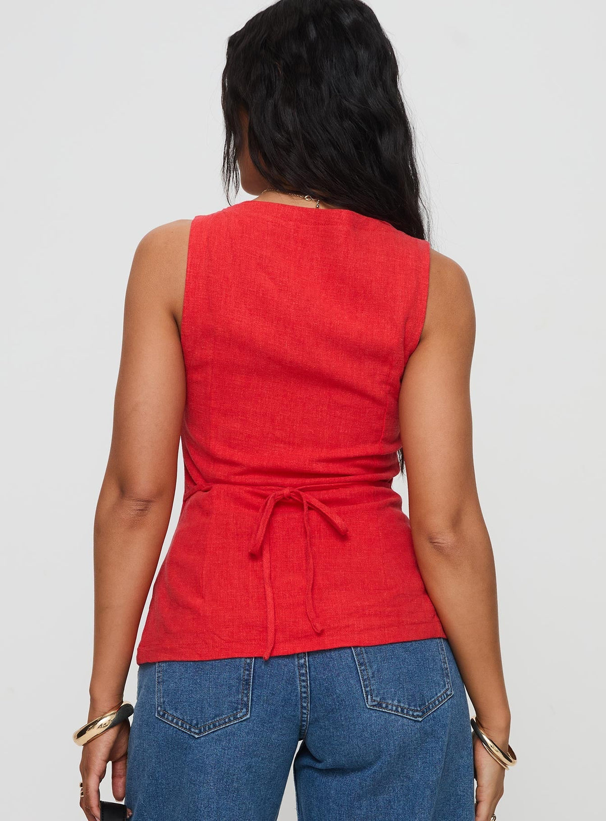 Spirito Vest Top Red