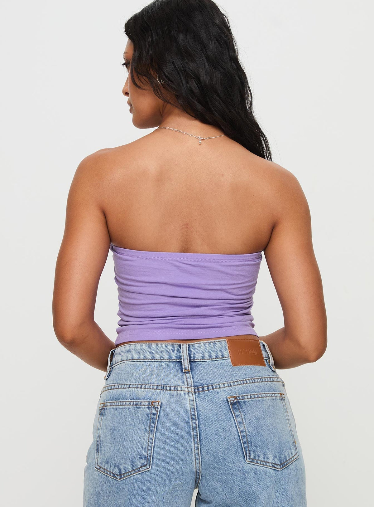 Goddess Energy Strapless Top Purple