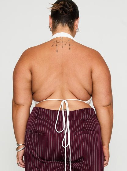 Interlude Top White Curve