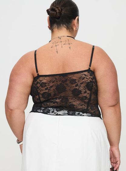 Kerr Lace Top Black Curve
