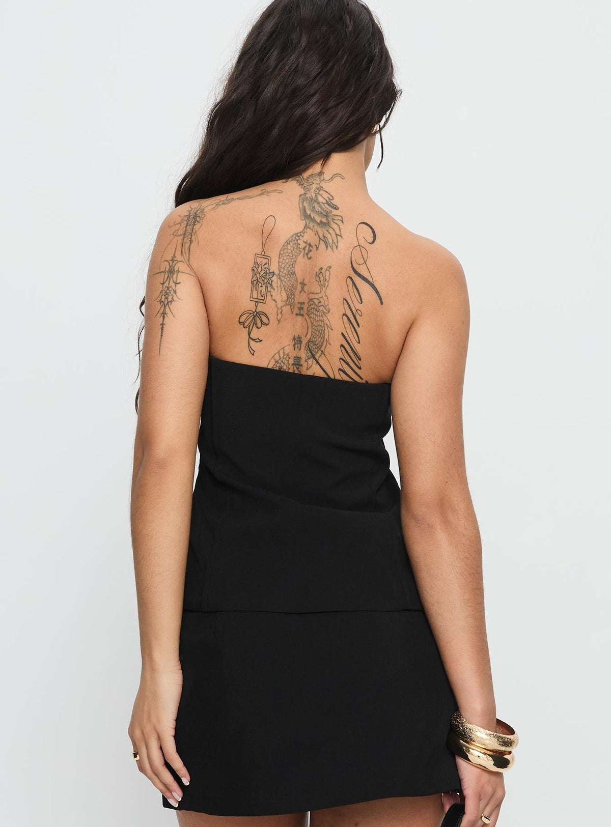Lavish Living Strapless Top Black