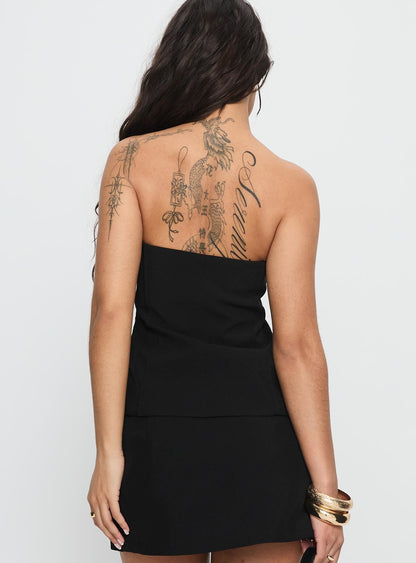 Lavish Living Strapless Top Black