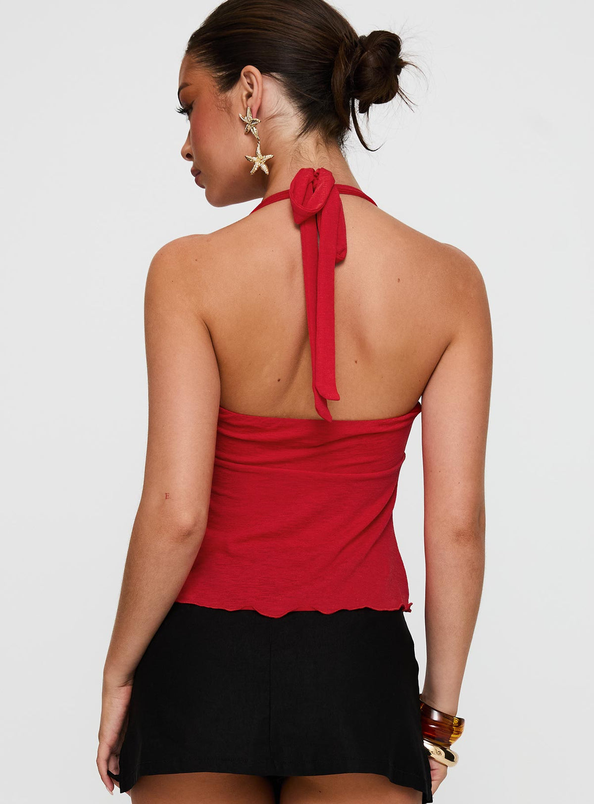 Attina Hardware Detail Top Red