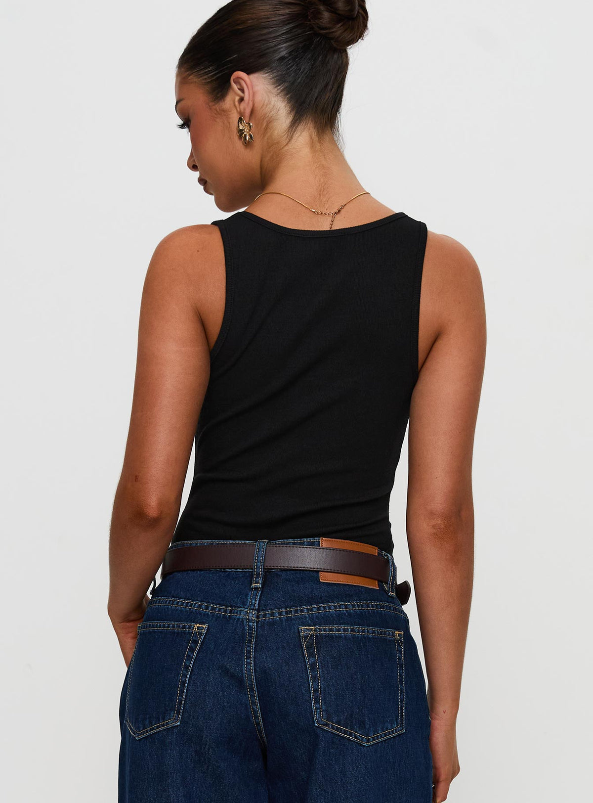 Baseline Rib Bodysuit Black